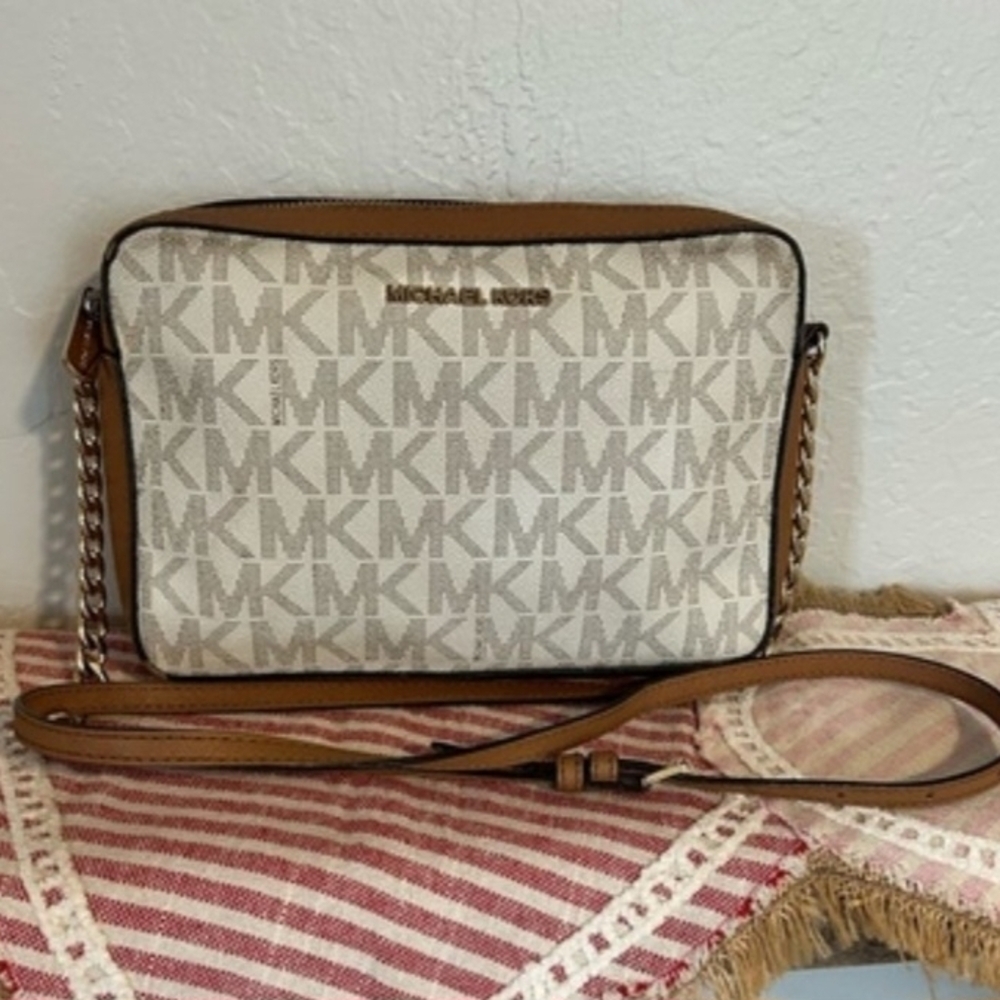 Michael Kors Monogram Crossbody Bag